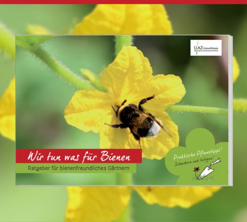 Broschüre „Bienenfreundlich Gärtnern – Der Kleine Ratgeber“: Cover